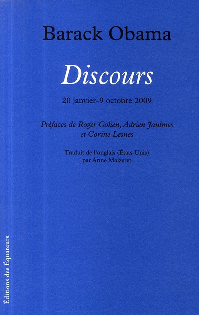 Emprunter Discours. 20 janvier-9 octobre 2009 livre
