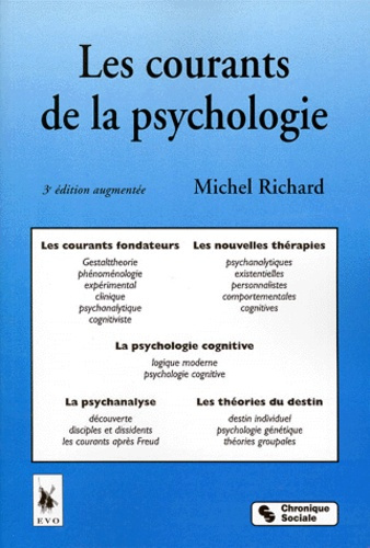 Emprunter LES COURANTS DE LA PSYCHOLOGIE - LES COURANTS FONDATEURS... LES NOUVELLES THERAPIES... LA PSYCHOLOGI livre