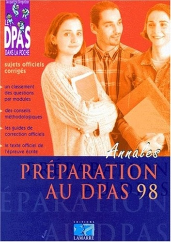 Emprunter PREPARATION AU DPAS 1998 SUJETS OFFICIELS CORRIGES livre