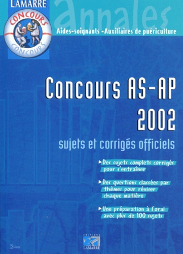 Emprunter CONCOURS AS/AP 2001 2002 livre