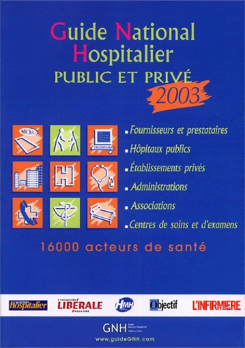 Emprunter GUIDE NATIONAL HOSPITALIER 2003 livre