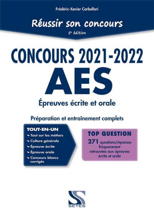 Emprunter Réussir son concours AES. Accompagnant éducatif et social, Edition 2021-2022 livre