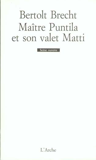 Emprunter Maître Puntila et son valet Matti livre