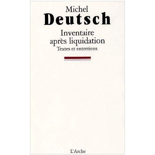 Emprunter Inventaire après liquidation. Textes et entretiens livre