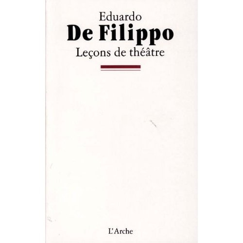 Emprunter Leçons de théâtre livre