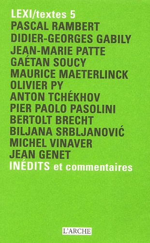 Emprunter LEXI/Textes 5 Inédits et commentaires livre