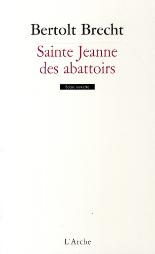 Emprunter Sainte Jeanne des abattoirs livre