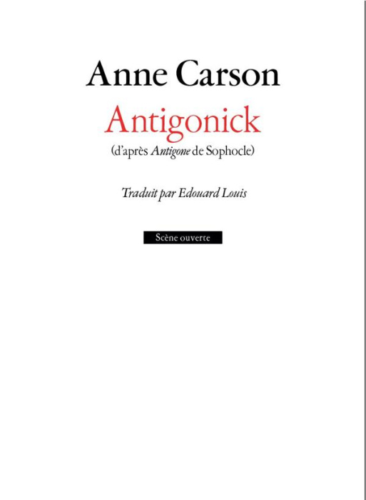 Emprunter Antigonick livre