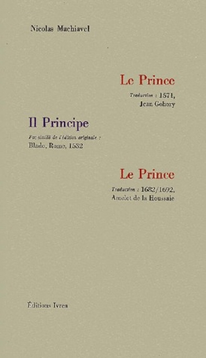 Emprunter Le Prince : Il Principe. Edition bilingue français-italien livre
