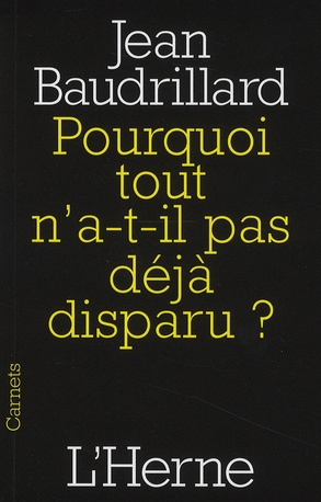 Emprunter Pourquoi tout n'a-t-il pas déjà disparu ? livre