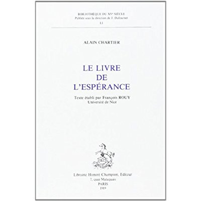 Emprunter LE LIVRE DE L'ESPERANCE. TEXTE ETABLI PAR FRANCOIS ROUY. livre