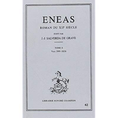Emprunter ENEAS. ROMAN DU XIIE SIECLE. EDITE PAR J.J. SALVERDA DE GRAVE. TII (ET DERNIER): VERS 5999-10156 livre