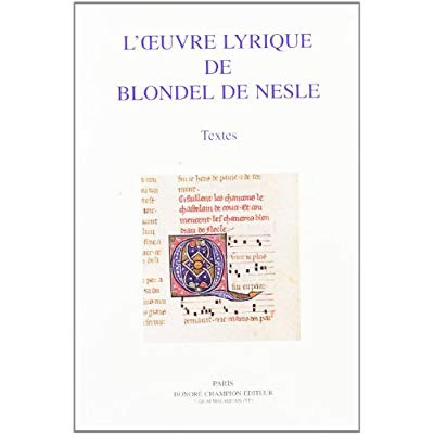 Emprunter OEUVRE LYRIQUE. TEXTES. EDITION CRITIQUE, AVEC INTRODUCTION, NOTES ET GLOSSAIRE PAR YVAN G. LEPAGE livre