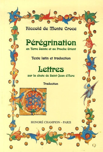 Emprunter PEREGRINATION EN TERRE SAINTE ET AU PROCHE ORIENT. TEXTE LATIN ET TRADUCTION. LETTRES SUR LA CHUTE livre