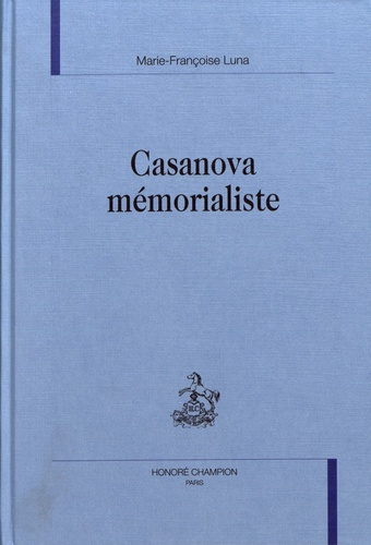 Emprunter CASANOVA MEMORIALISTE. livre