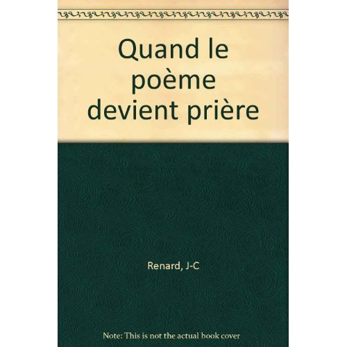 Emprunter Quand le poème devient prière livre