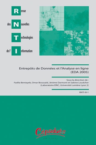 Emprunter RNTI B1 - ENTREPOTS DE DONNEES ET L'ANALYSE EN LIGNE livre