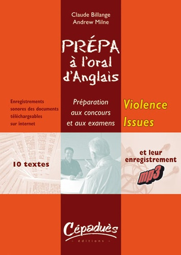 Emprunter VIOLENCE ISSUES - PREPA A L'ORAL D'ANGLAIS - PREPARATION AUX CONCOURS ET EXAMENS livre