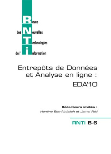 Emprunter REVUE DES NOUVELLES TECHNOLOGIES DE L'INFORMATION - ENTREPOT DE DONNEES ET ANALYSE EN LIGNE - EDA'20 livre