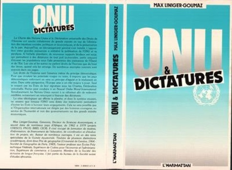 Emprunter ONU et dictatures. De la démocratie et des droits de l'homme livre