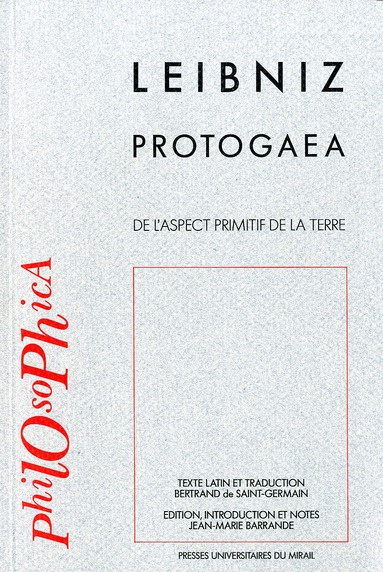 Emprunter Protogaea. De l'aspect primitif de la Terre et des traces d'une histoire très ancienne que renfermen livre