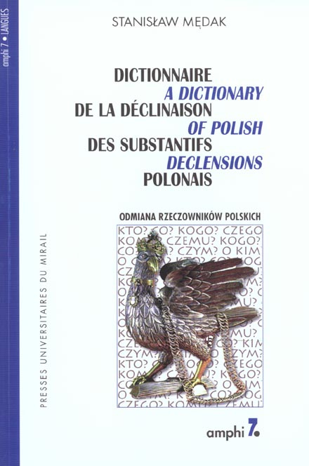 Emprunter Dictionnaire de la déclinaison des substantifs polonais livre