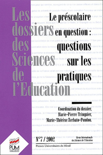 Emprunter Les dossiers des Sciences de l'Education N°7/2002 : Le préscolaire en question : questions sur les p livre