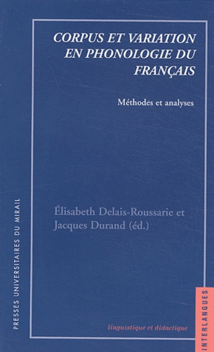 Emprunter Corpus et variation en phonologie du français. Méthodes et analyses livre