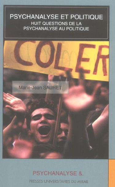 Emprunter Psychanalyse et politique. Huit questions de la psychanalyse au politique, Edition revue et corrigée livre