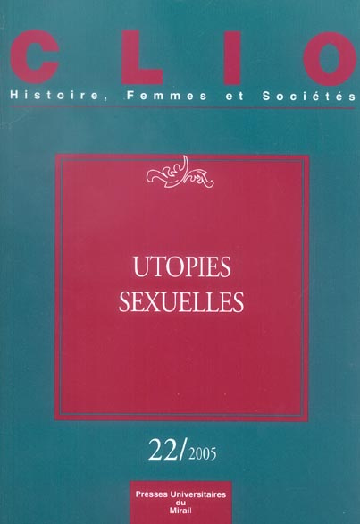 Emprunter Clio N° 22 : Utopies sexuelles livre