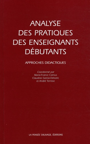Emprunter Analyse des pratiques des enseignants débutants. Approches didactiques livre