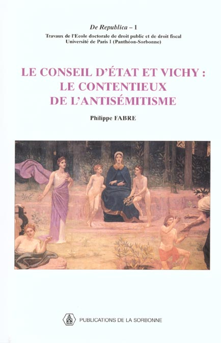Emprunter CONSEIL D ETAT ET VICHY livre