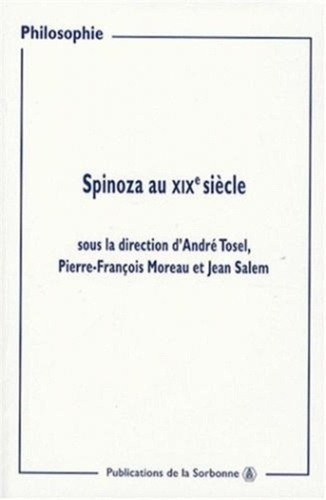 Emprunter SPINOZA AU XIX SIECLE livre