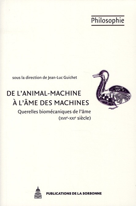 Emprunter DE L ANIMAL MACHINE A L AME DES MACHINES livre