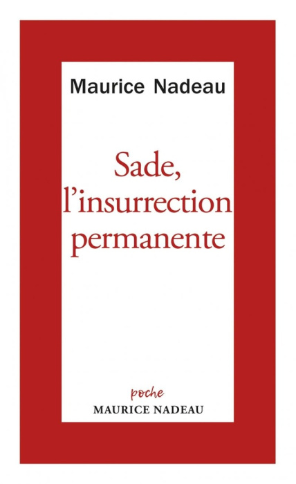 Emprunter Sade, l'insurrection permanente livre