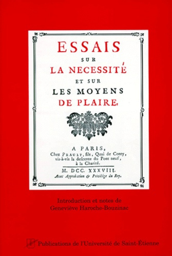 Emprunter ESSAI SUR LA NECESSITE ET LES MOYENS DE PLAIRE livre