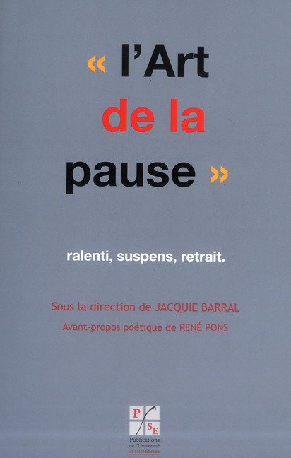 Emprunter L'Art de la pause, ralenti, suspens, retrait livre