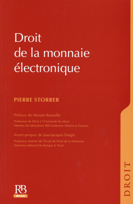 Emprunter DROIT DE LA MONNAIE ELECTRONIQUE livre