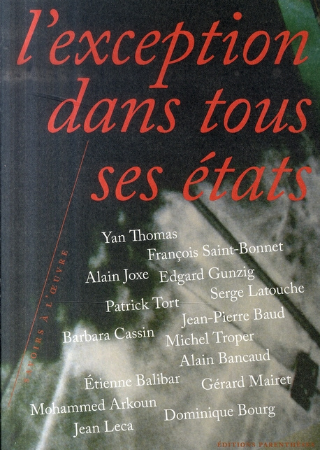 Emprunter L'exception dans tous ses états livre