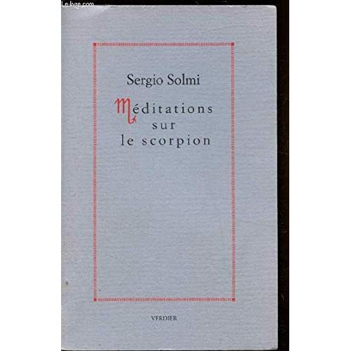 Emprunter Méditations sur le scorpion livre