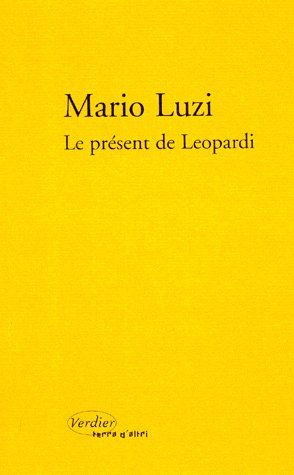 Emprunter Le présent de Leopardi livre