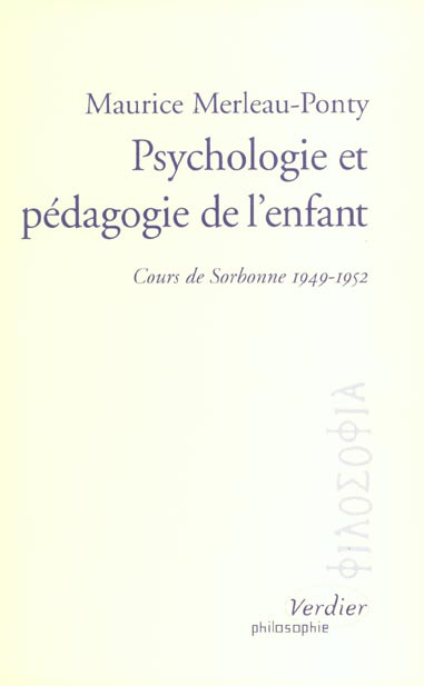 Emprunter Psychologie et pédagogie de l'enfant. Cours de Sorbonne, 1949-1952 livre