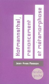 Emprunter Hofmannsthal, renoncement et métamorphose livre