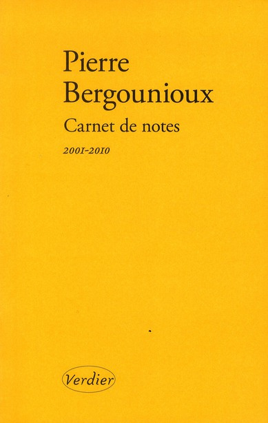 Emprunter Carnets de notes. Journal 2001-2010 livre