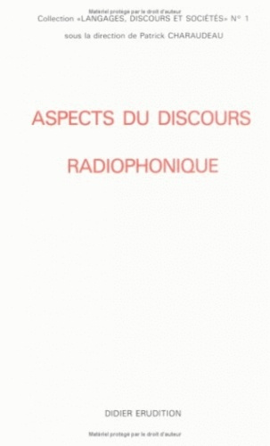 Emprunter Aspects du discours radiophonique livre