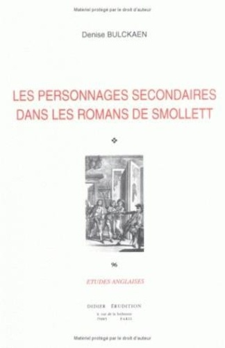 Emprunter Les personnages secondaires dans les romans de Smollett livre