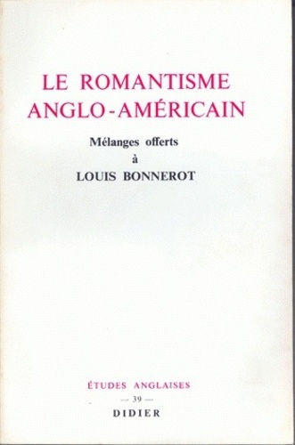 Emprunter Le Romantisme anglo-américain livre