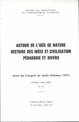 Emprunter Autour de l'idée de nature. Histoire des idées et civilisation - Pédagogie et divers livre