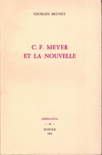Emprunter C. F. Meyer et la nouvelle livre