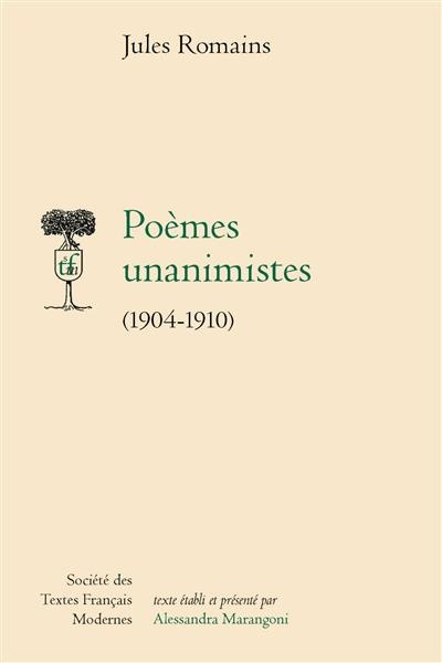 Emprunter Poèmes unanimistes (1904-1910) livre